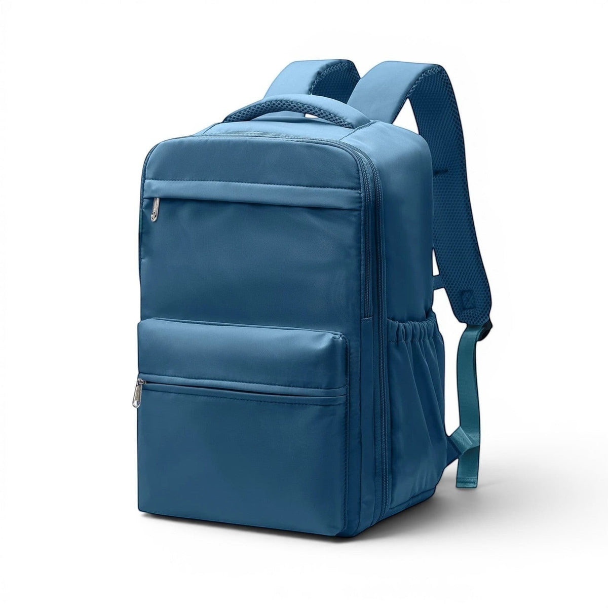 CABYN Sac à dos de voyage bleu en nylon résistant à l'eau avec compression sous vide, approuvé par la compagnie aérienne.